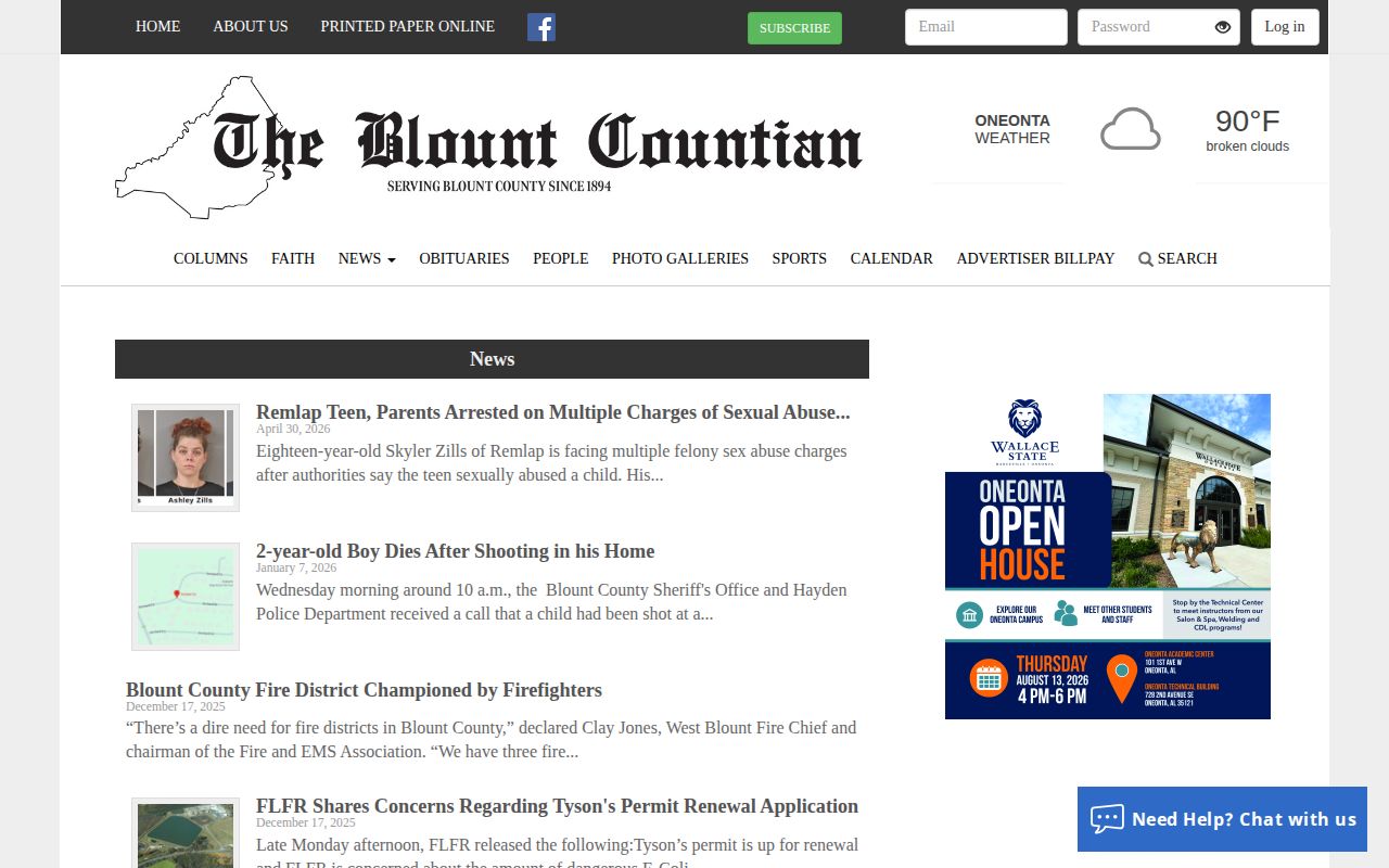 Blount County crime news coverage in The Blount Countian