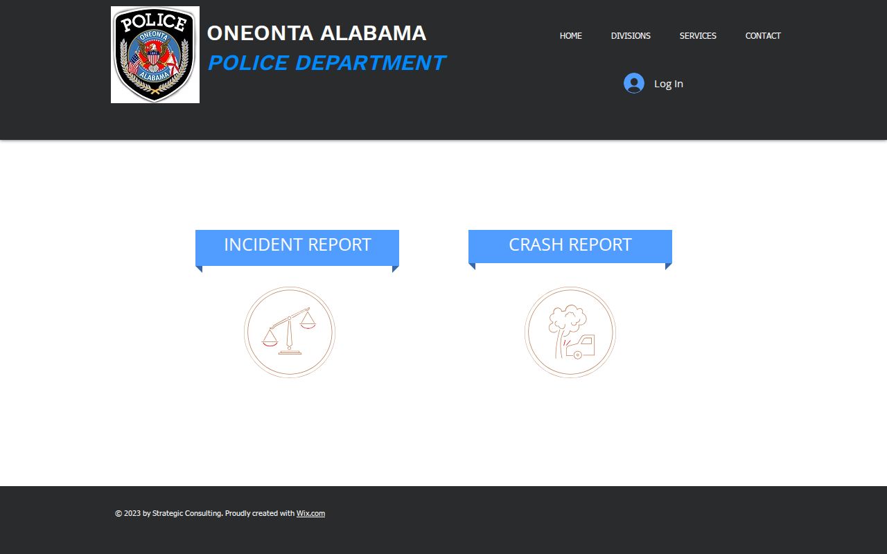 Oneonta Police report access for Blount County arrest records
